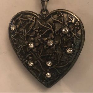 NWT.  Heart locket fashion jewelry